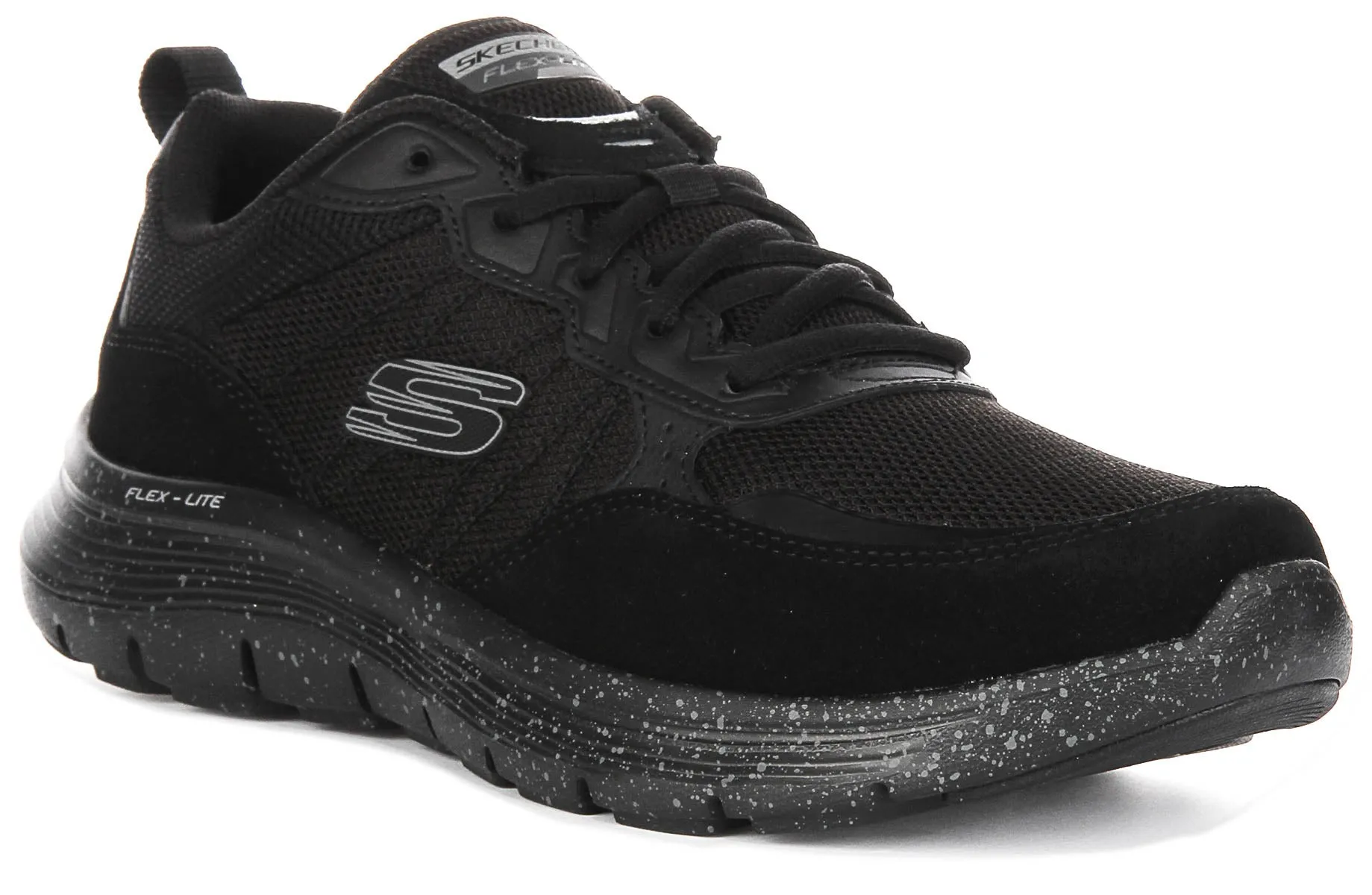 Textile lining ensures a smooth feel on contact Skechers Flex Advantage In Black Black For Men