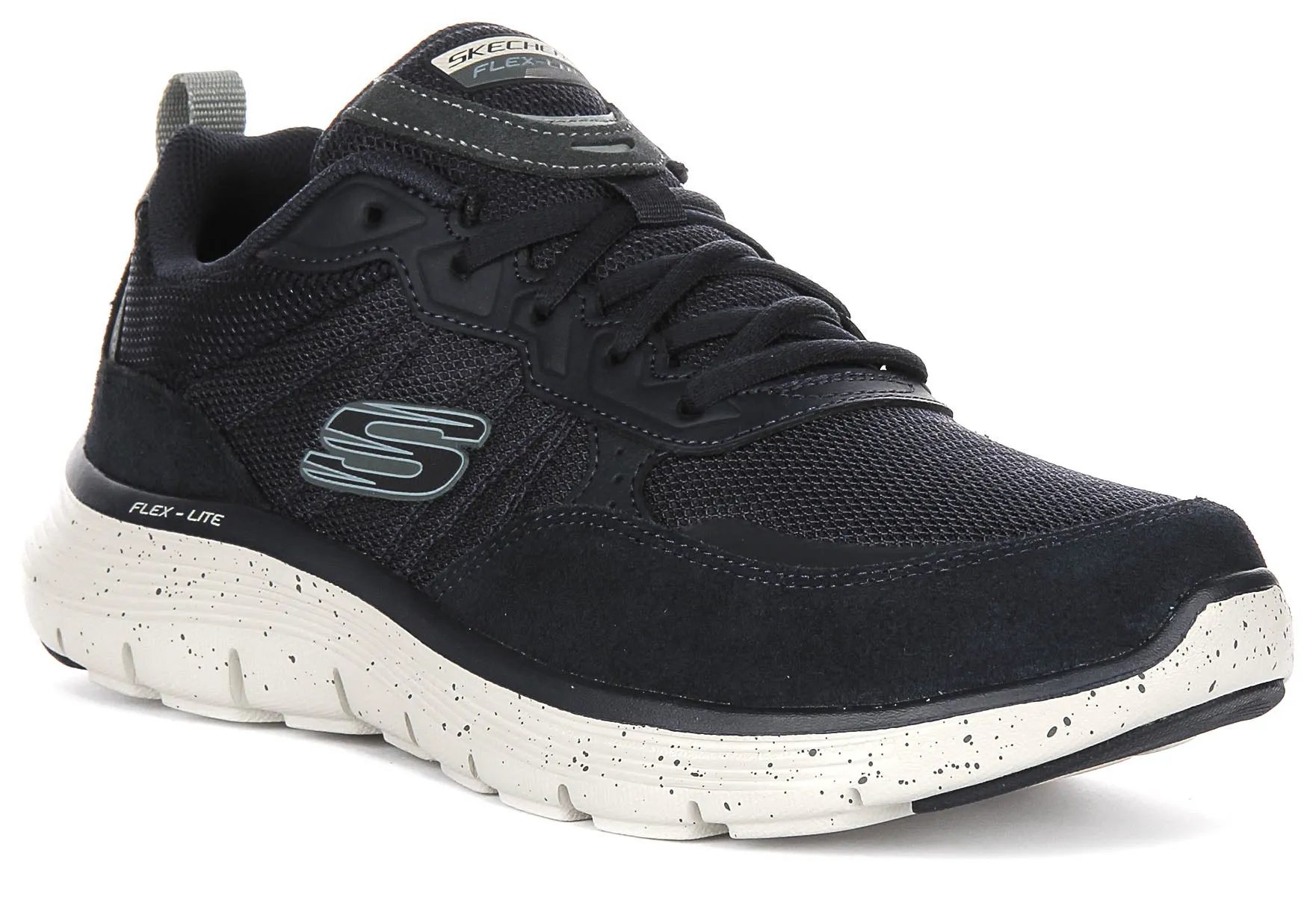 Skechers Flex Advantage In Navy For Men treadmill use Wide Platform