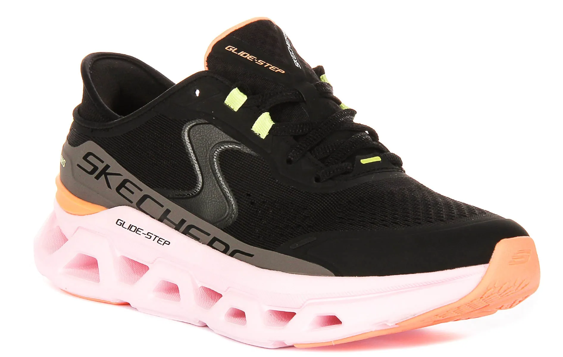 Sweat Mesh Skechers Glide-Step Altus In Black Pink