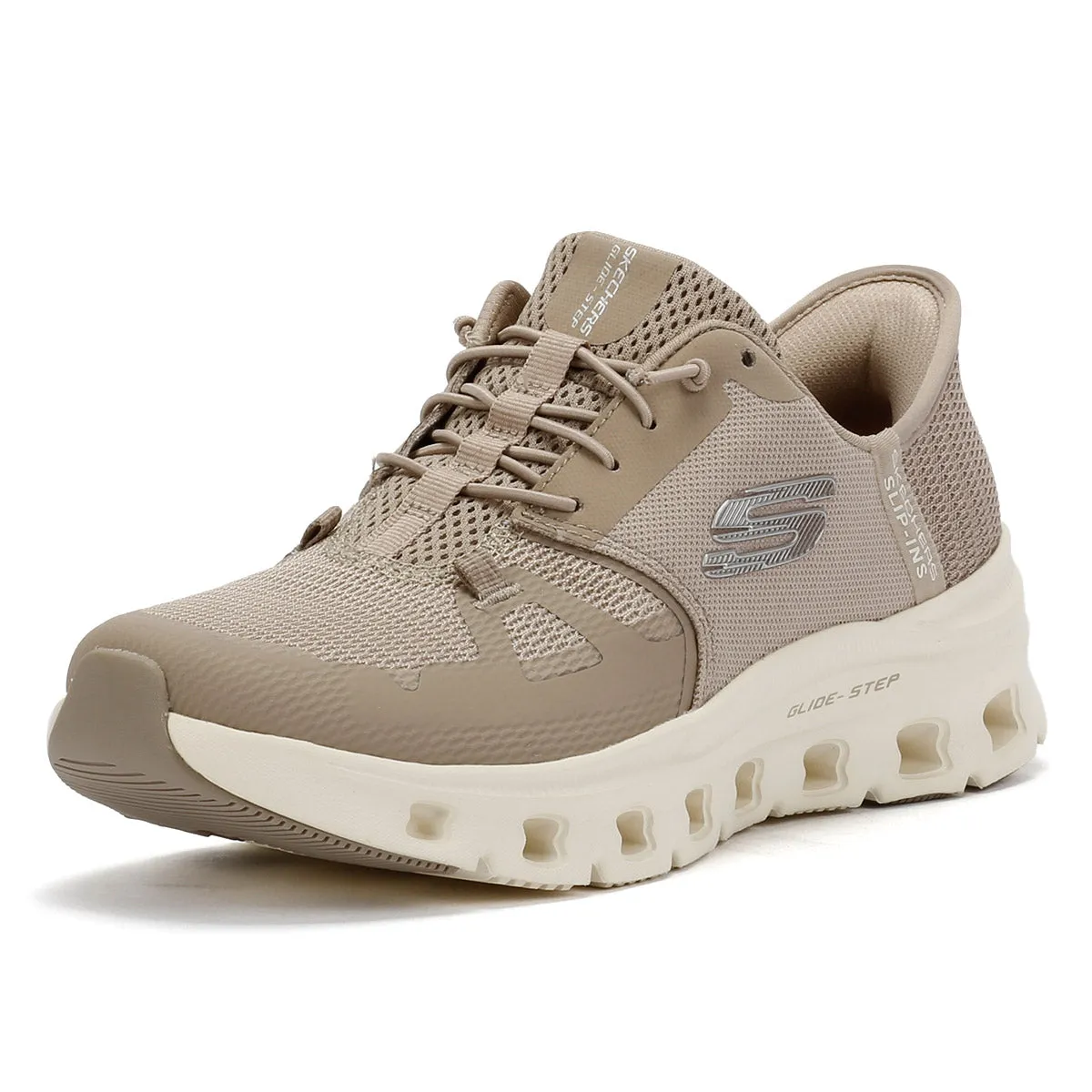 Skechers Glide-Step Pro Women's Taupe Trainers Outdoor Traction