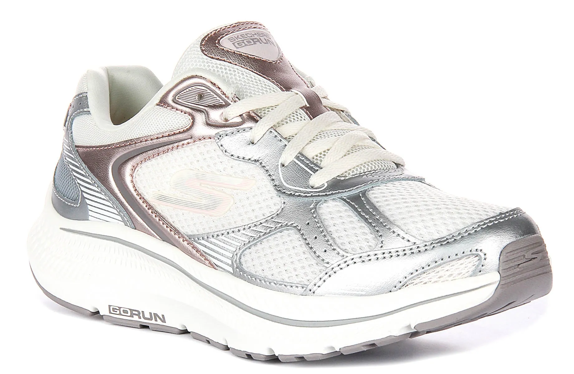 Skechers Go Run Consistant In Off White For Women Fitness Footing