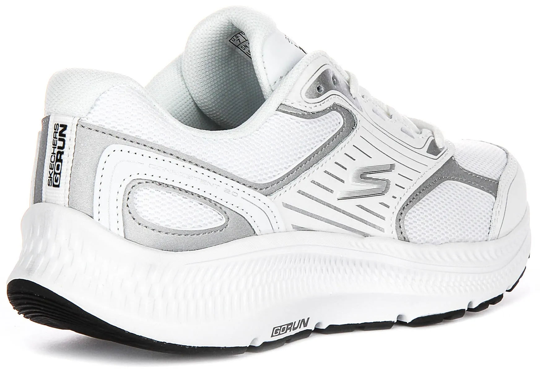 Skechers Go Run Consiste In Whitsilver For Women Wrinkle Resistant