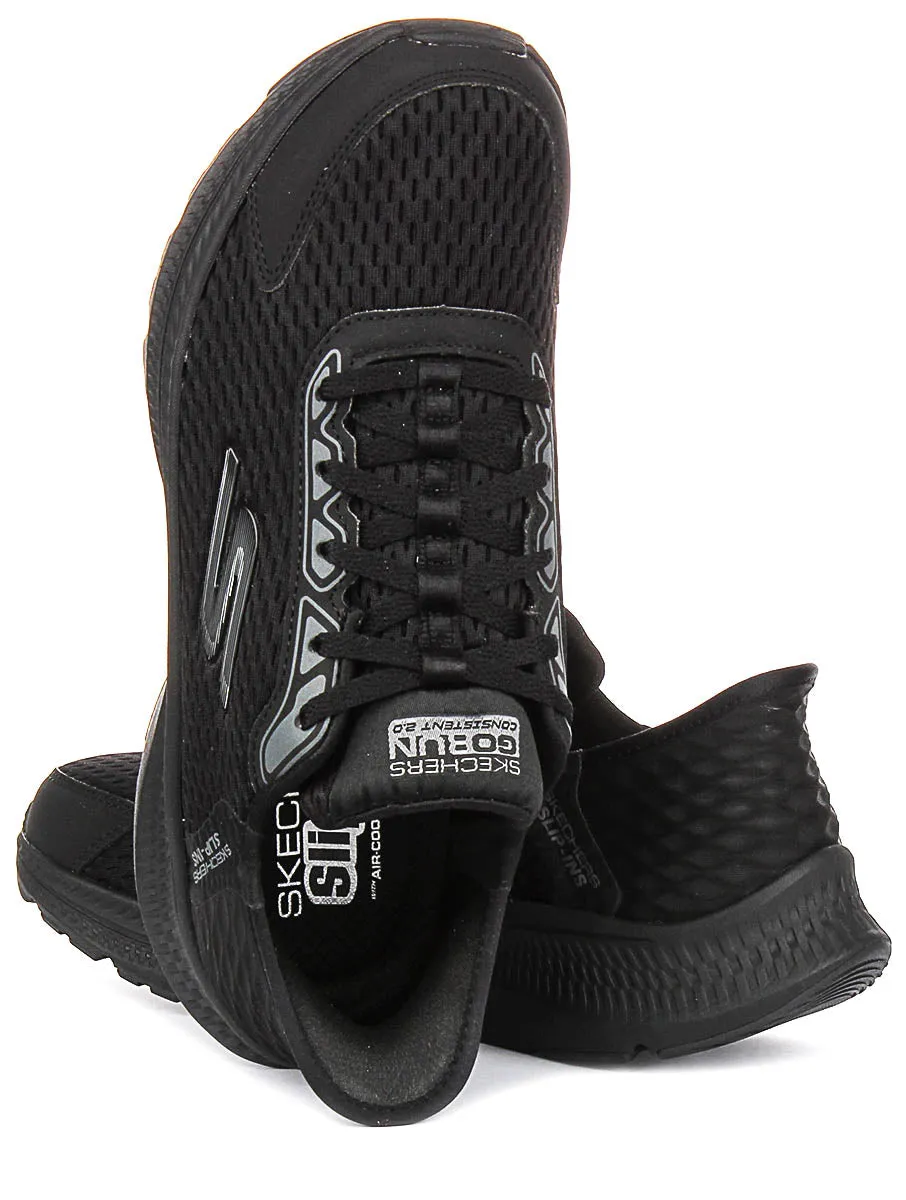 Skechers Go Run Consistent 2.0 In Black Black For Women Motion Tech