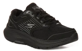 Skechers Go Run Consistent In Black For Women Soft Motion Midsole arch structure limits over-flexion during drills