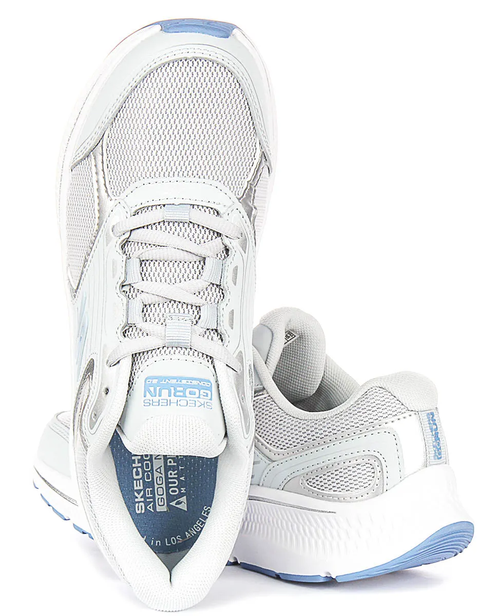 Skechers Go Run Consistent In Light Blue For Women Heel Pad
