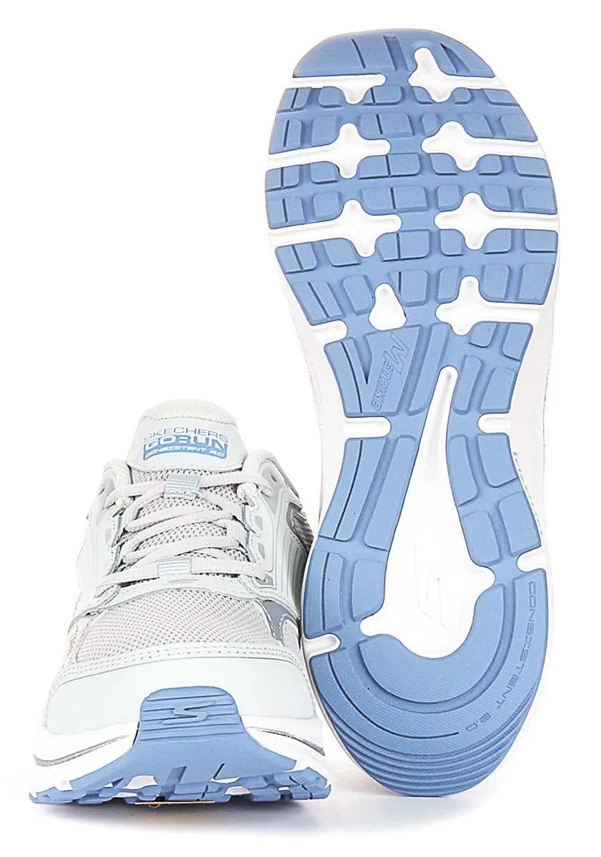 Skechers Go Run Consistent In Light Blue For Women Heel Pad