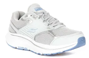 Skechers Go Run Consistent In Light Blue For Women Body Movement Collar design minimizes pressure around the ankle