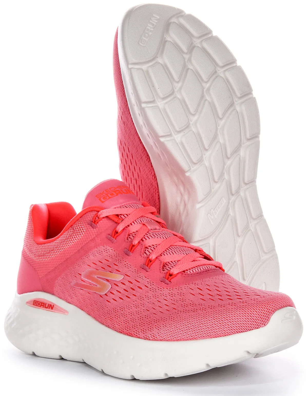 Skechers Go Run Lite Trainers In Pink For Women Zero Pressure