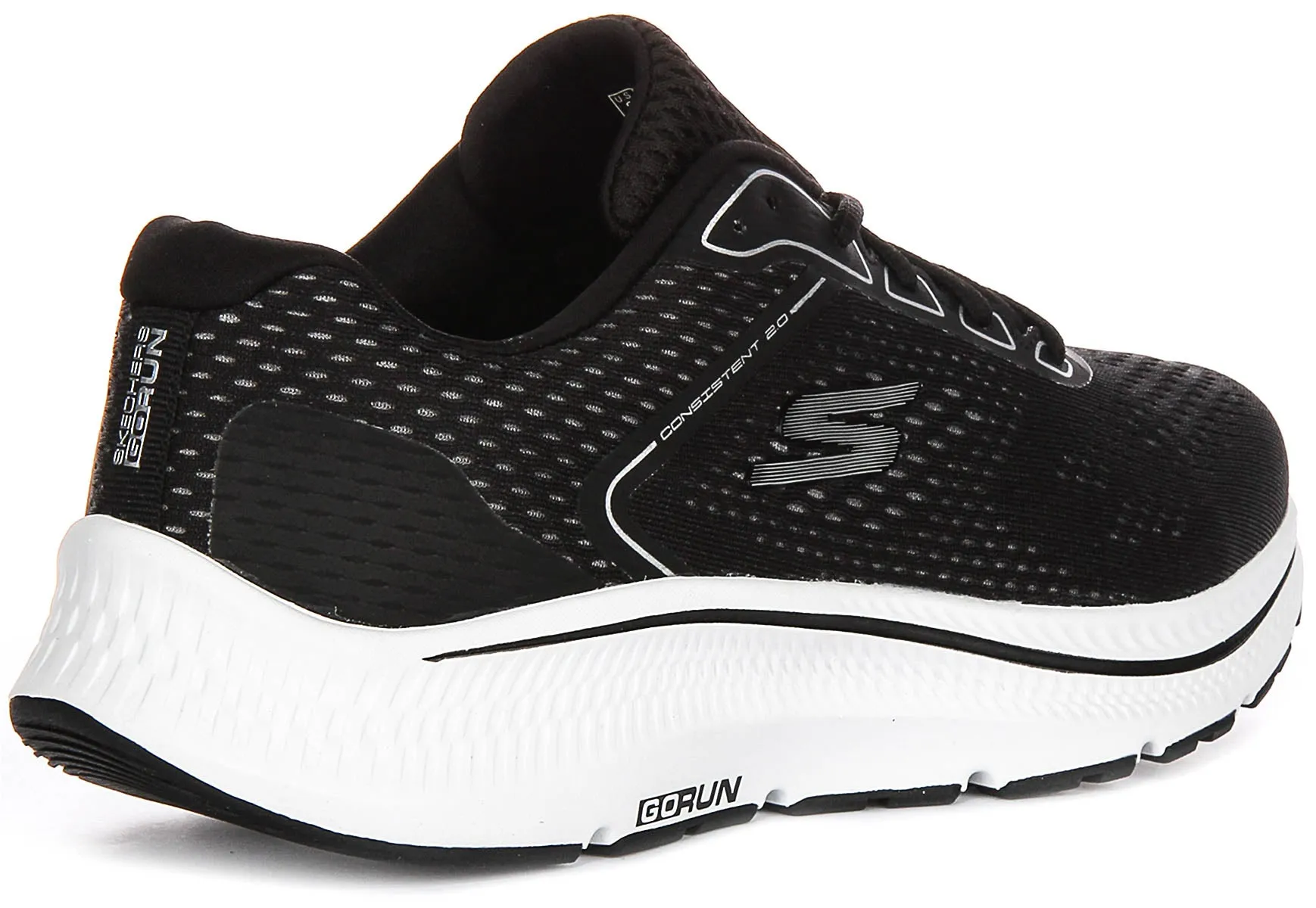 Skechers Go Run Trail Al In Black White For Men Adaptive Motion