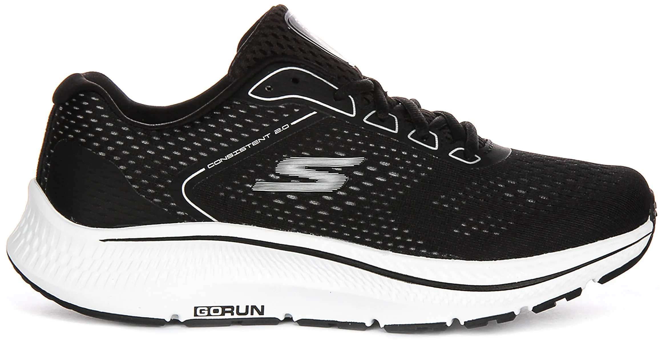 Skechers Go Run Trail Al In Black White For Men Adaptive Motion