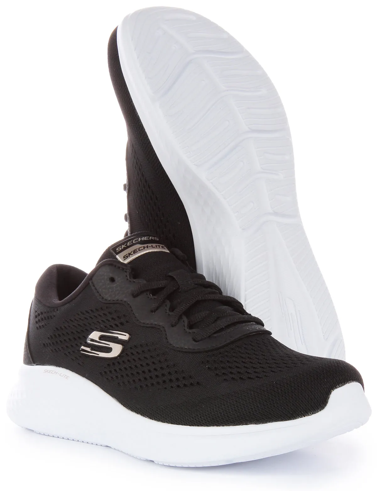 Skechers Skech Lite Pro In Black White For Women Fresh Lining