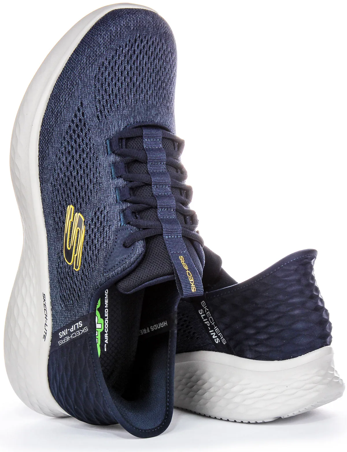 Skechers Skech Lite Pro In Navy Yellow For Men Motion Support