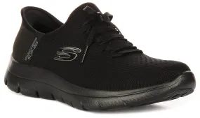 Wrinkle Resistant Performance Mode Skechers Summits - New D In Black For Women