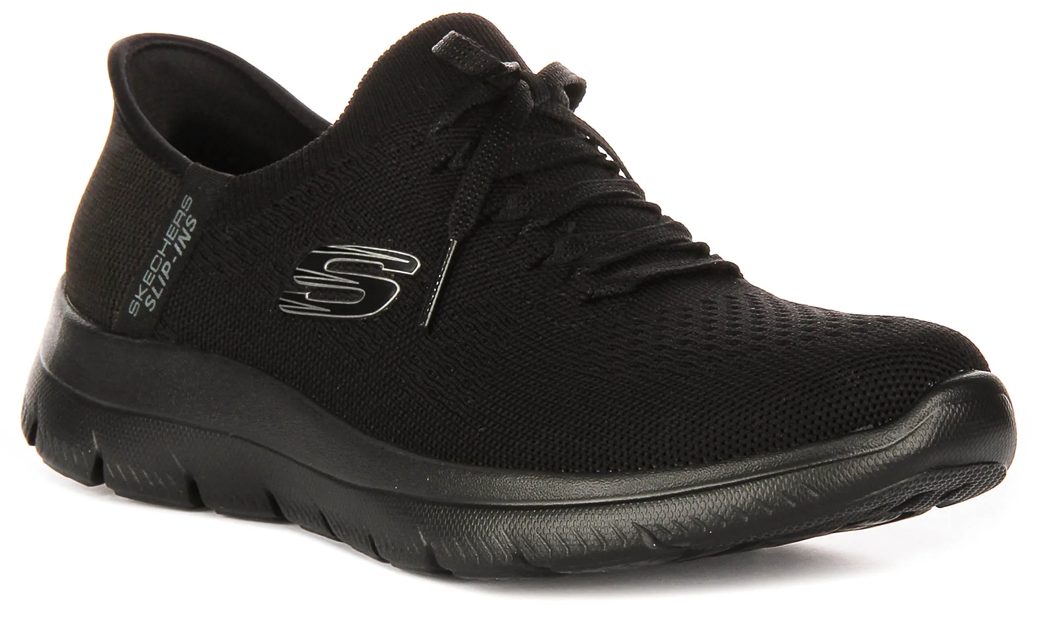 Wrinkle Resistant Performance Mode Skechers Summits - New D In Black For Women