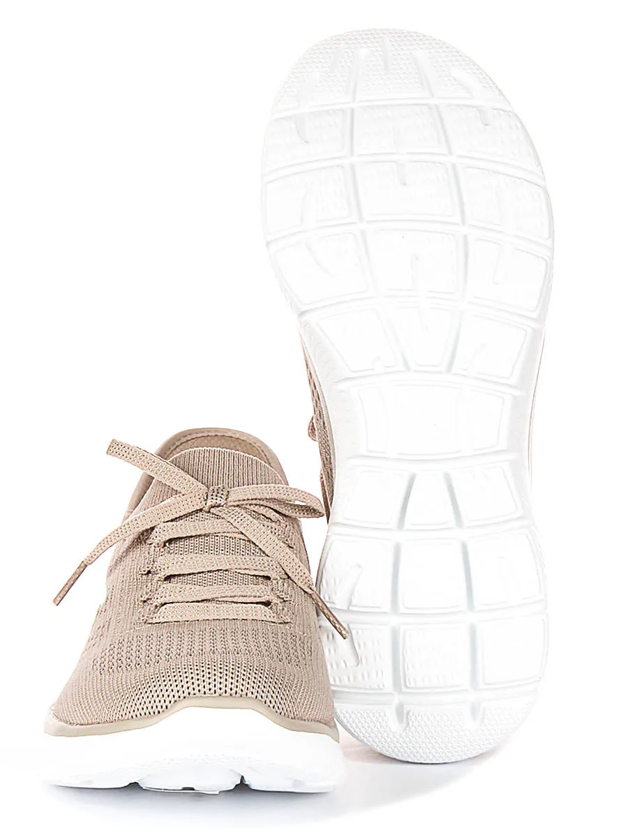 Skechers Summits - New Daily In Taupe For Women Wide fit