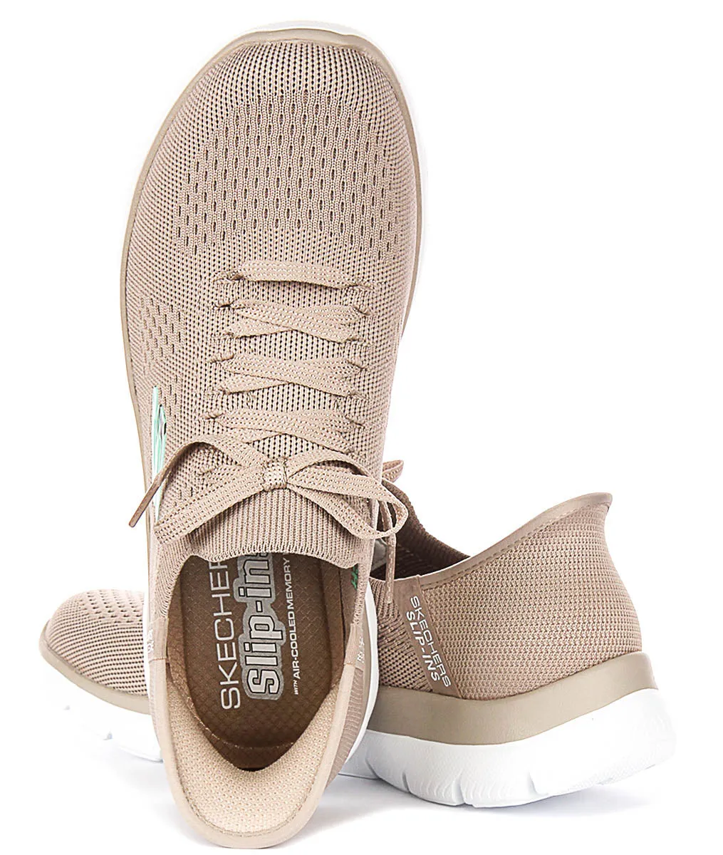 Skechers Summits - New Daily In Taupe For Women Wide fit