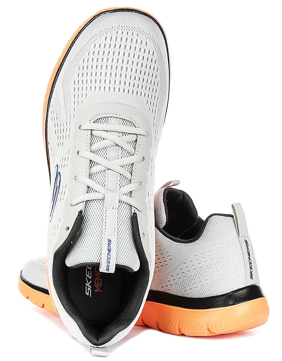Skechers Summits Torre In Grey Orange For Men Arch Midsole