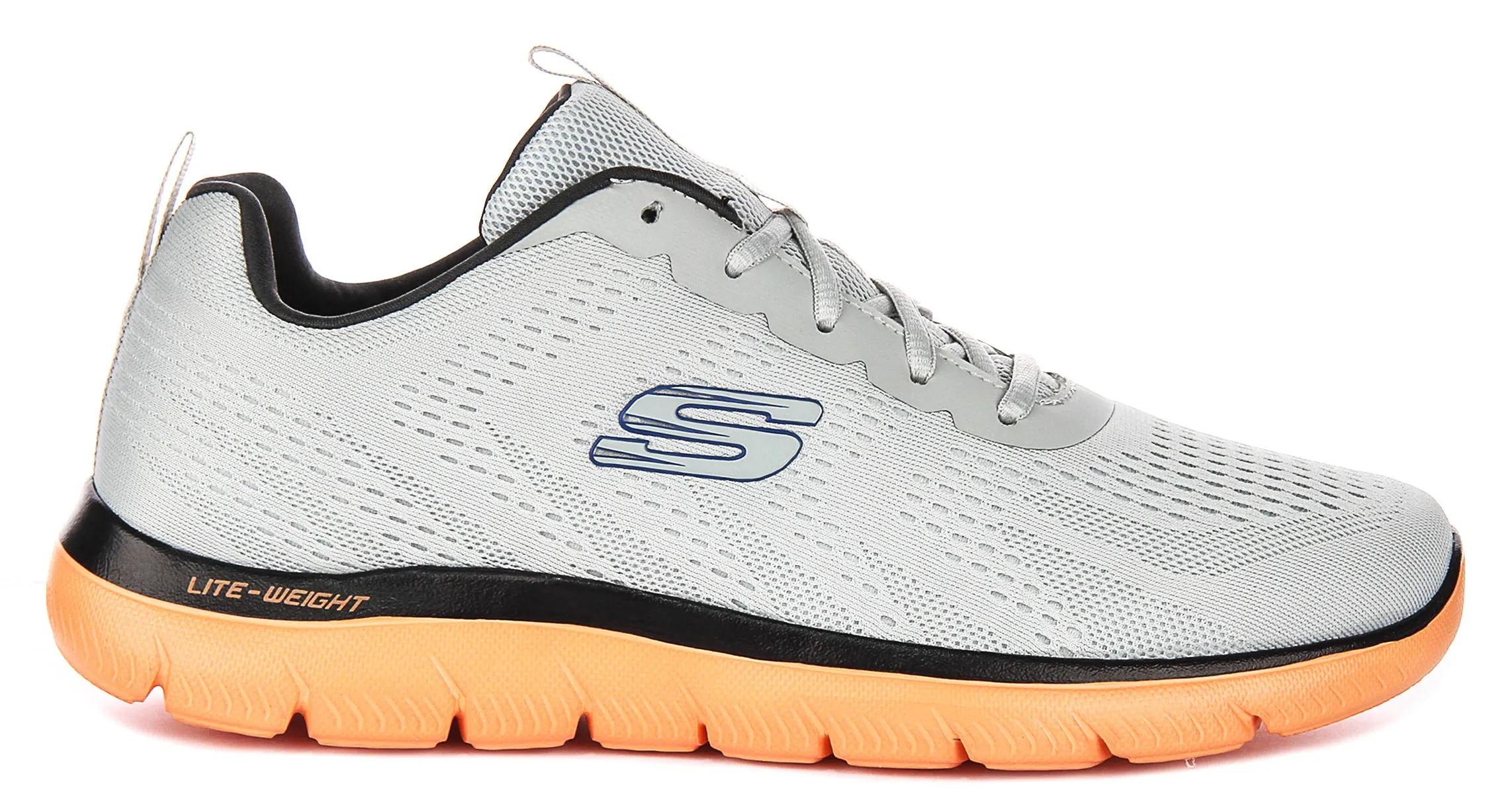 Skechers Summits Torre In Grey Orange For Men Arch Midsole