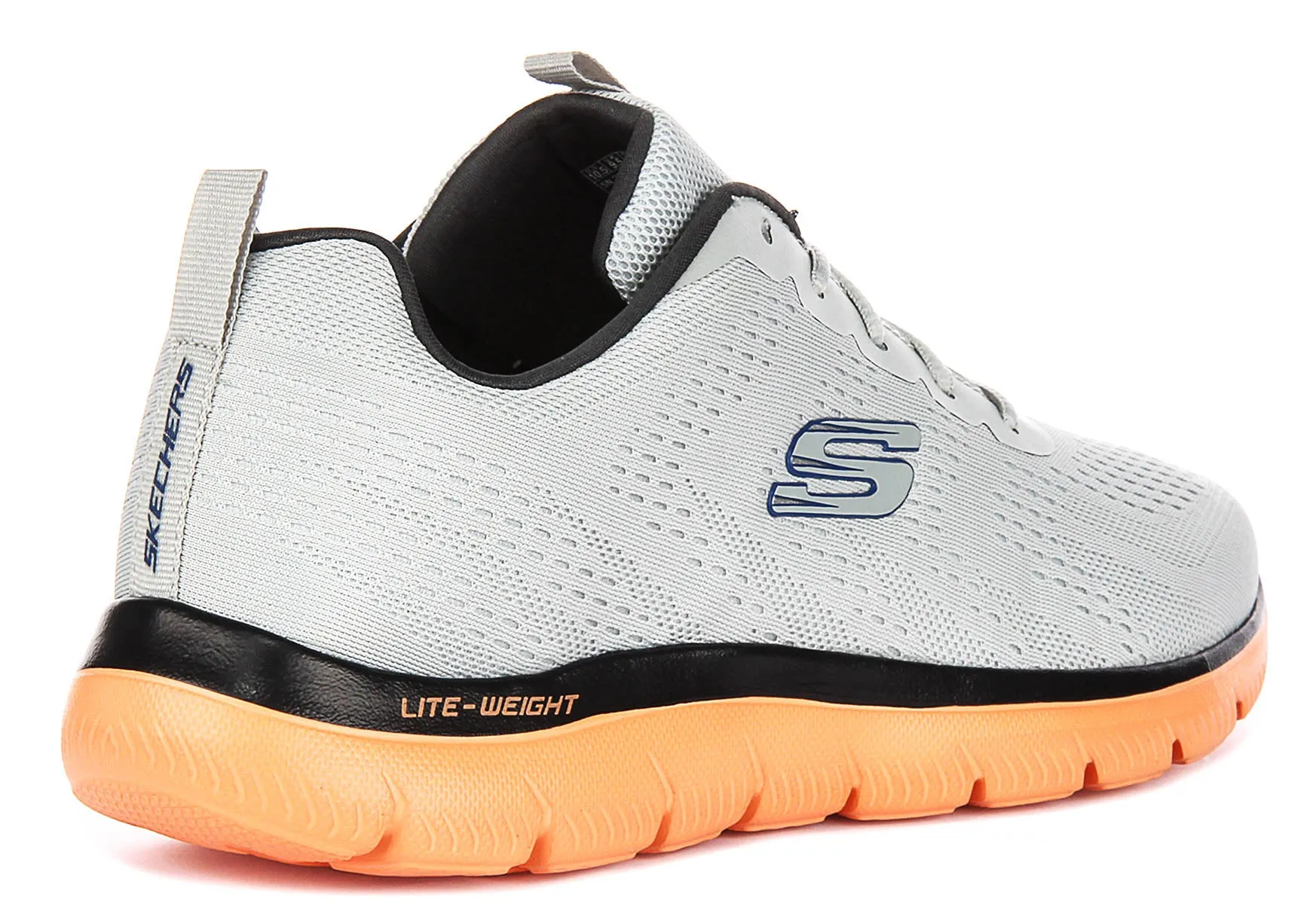 Skechers Summits Torre In Grey Orange For Men Arch Midsole