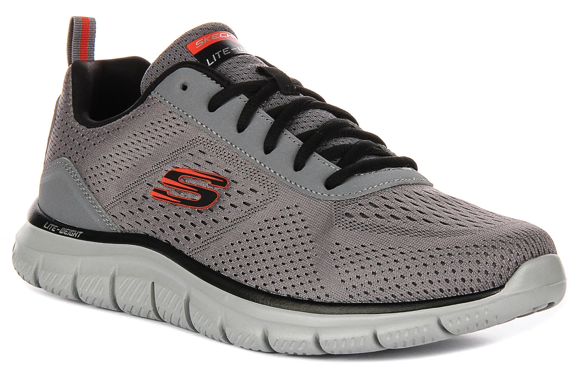 Step Balance Footwear Tech Skechers Track - Leshur In Charcoal For Men