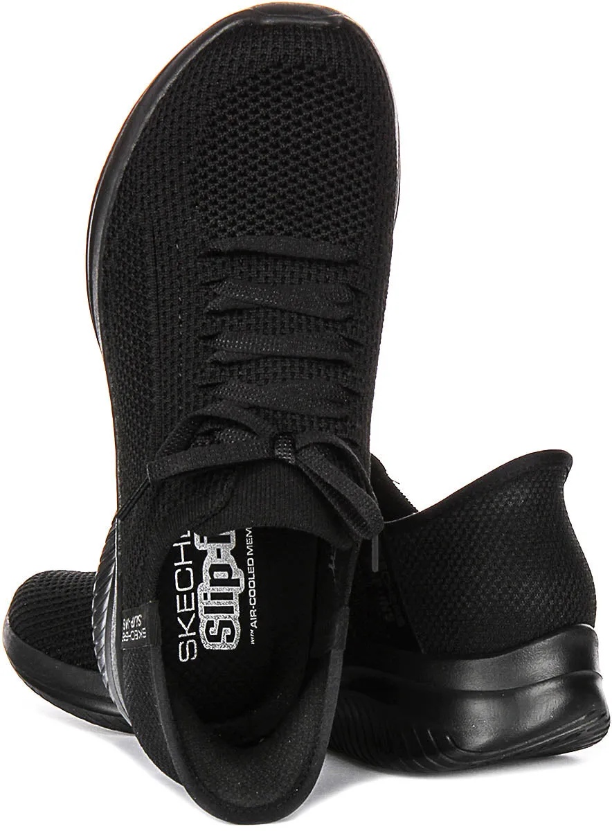Skechers Ultra Flex 3.0 In Black For Women Easy Motion