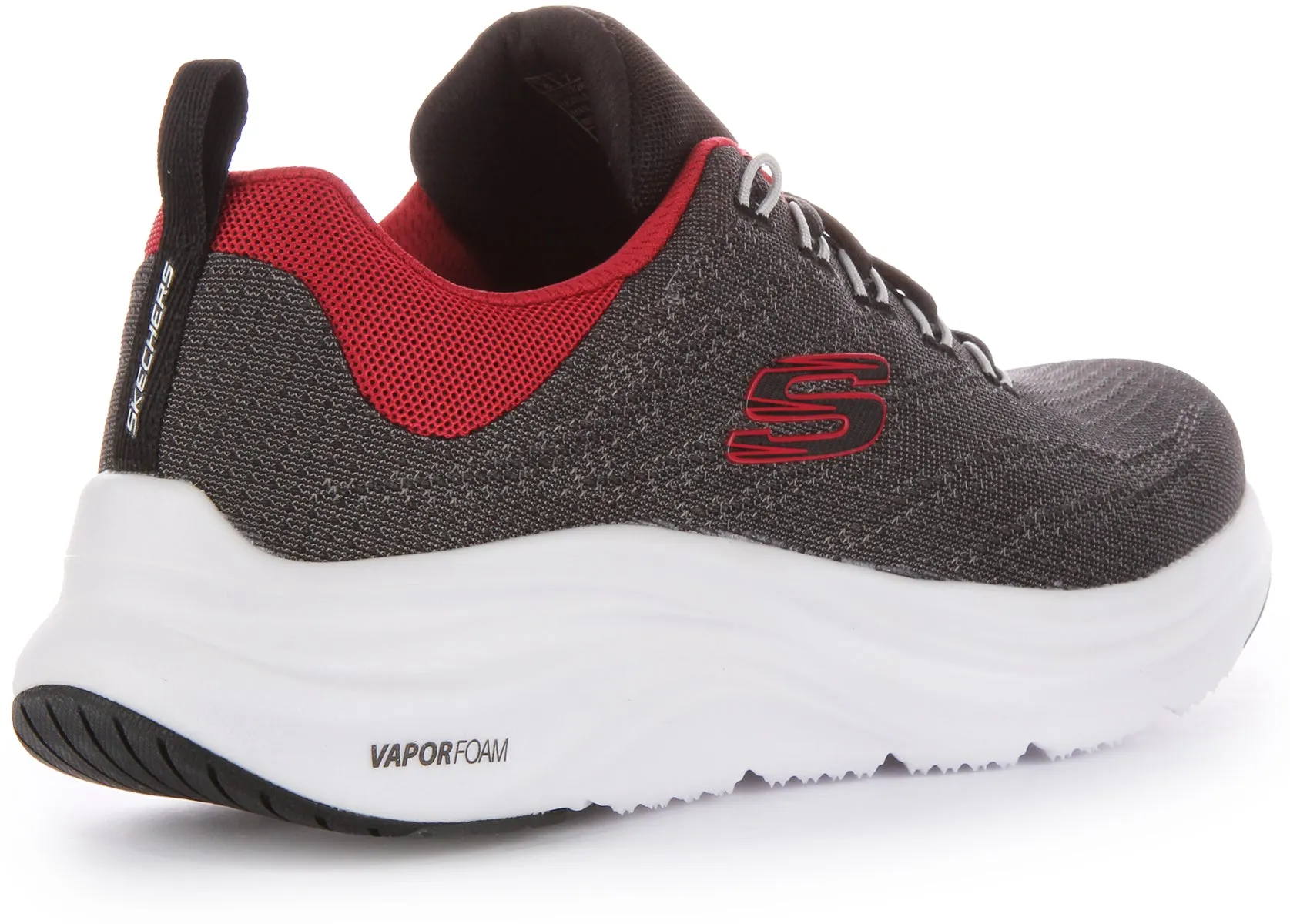 Skechers Vapor Foam In Black Red For Men Effortless Move