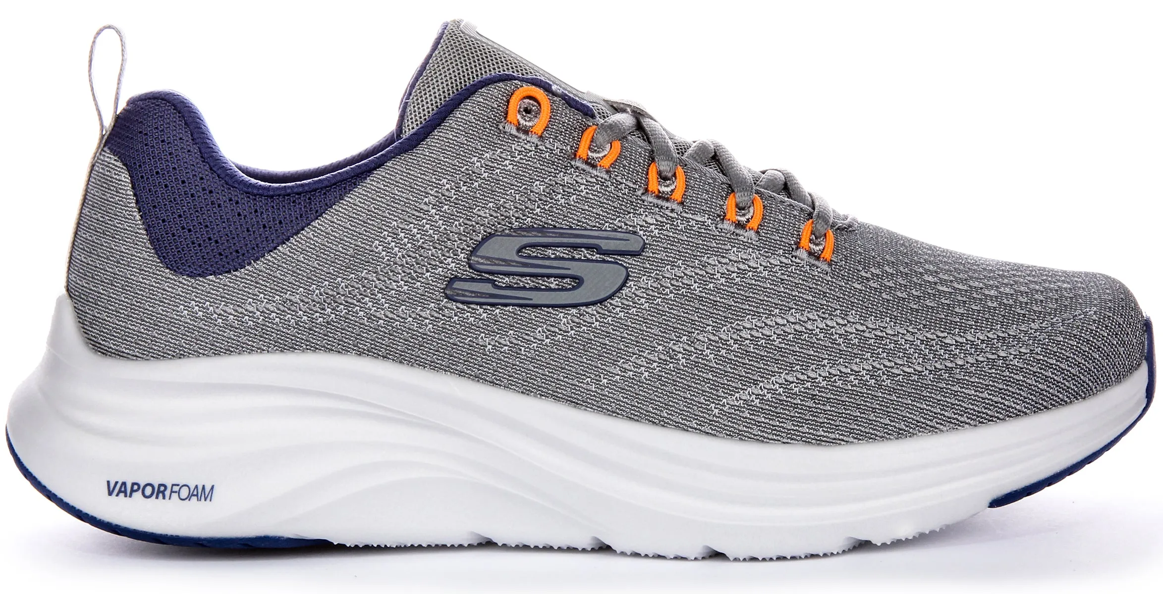 Skechers Vapor Foam In Grey Navy For Men Bounce Sole