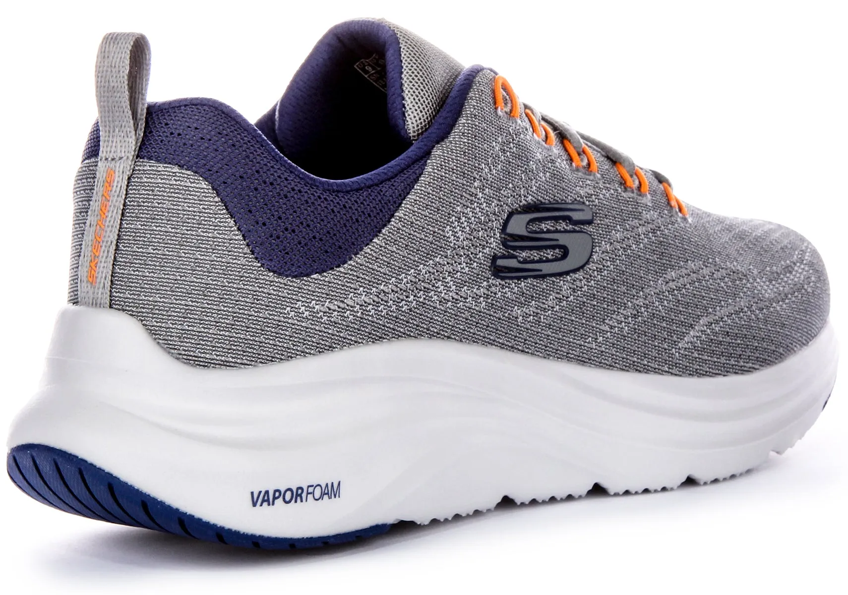 Skechers Vapor Foam In Grey Navy For Men Bounce Sole
