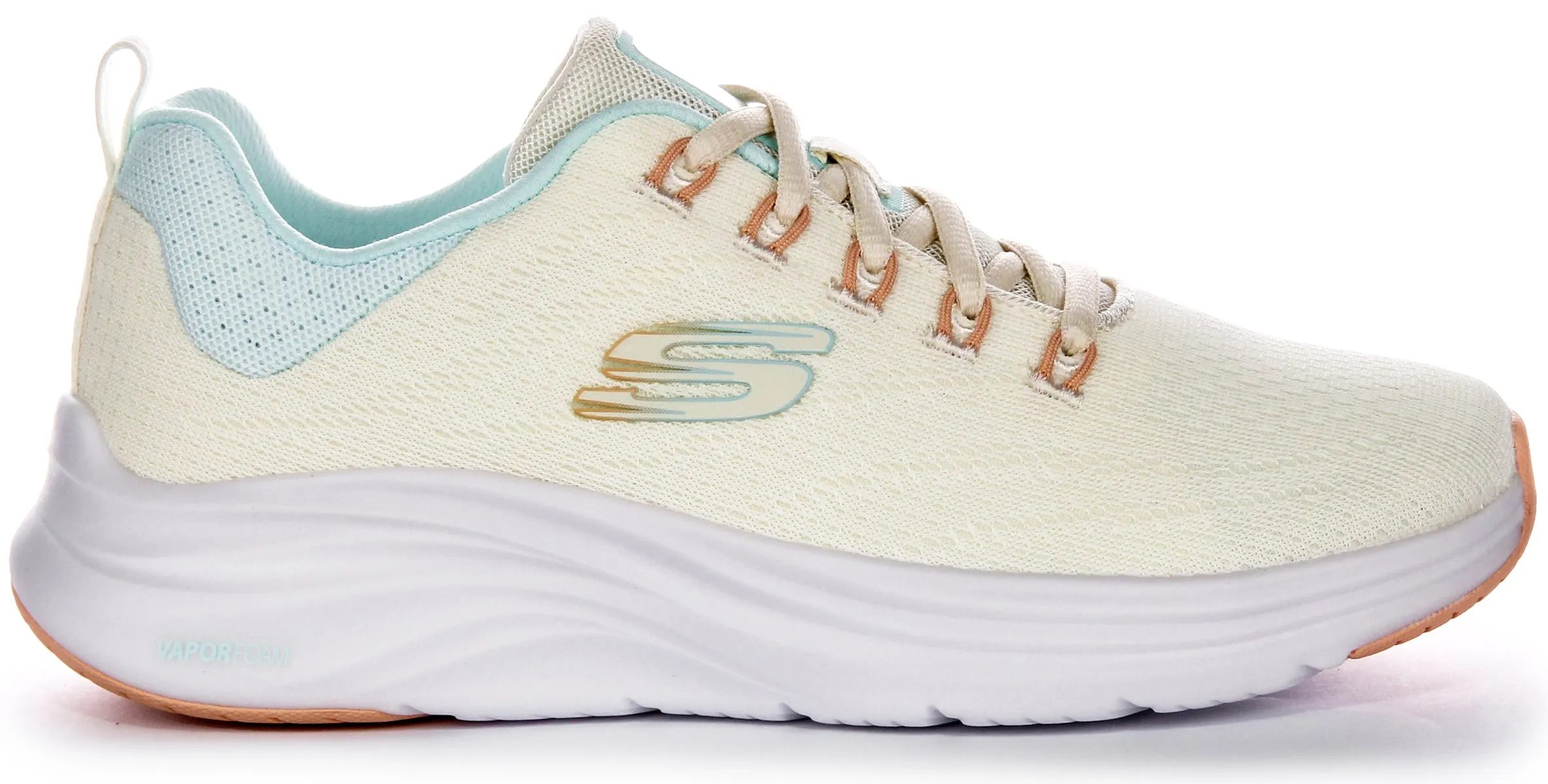 Skechers Vapor Foam Trainers In Beige For Women Impact Ready