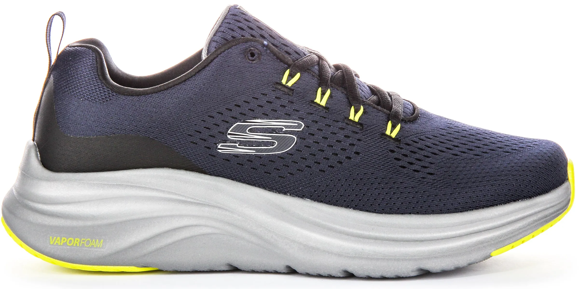 Skechers Vapor Foam Trainers In Navy For Men Foot Motion