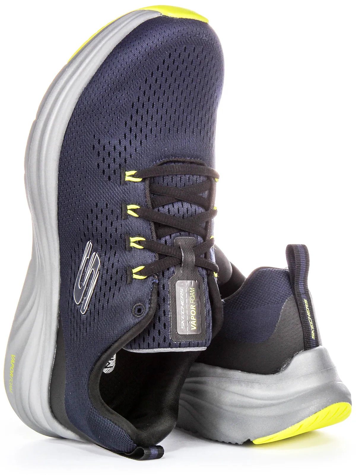 Skechers Vapor Foam Trainers In Navy For Men Foot Motion
