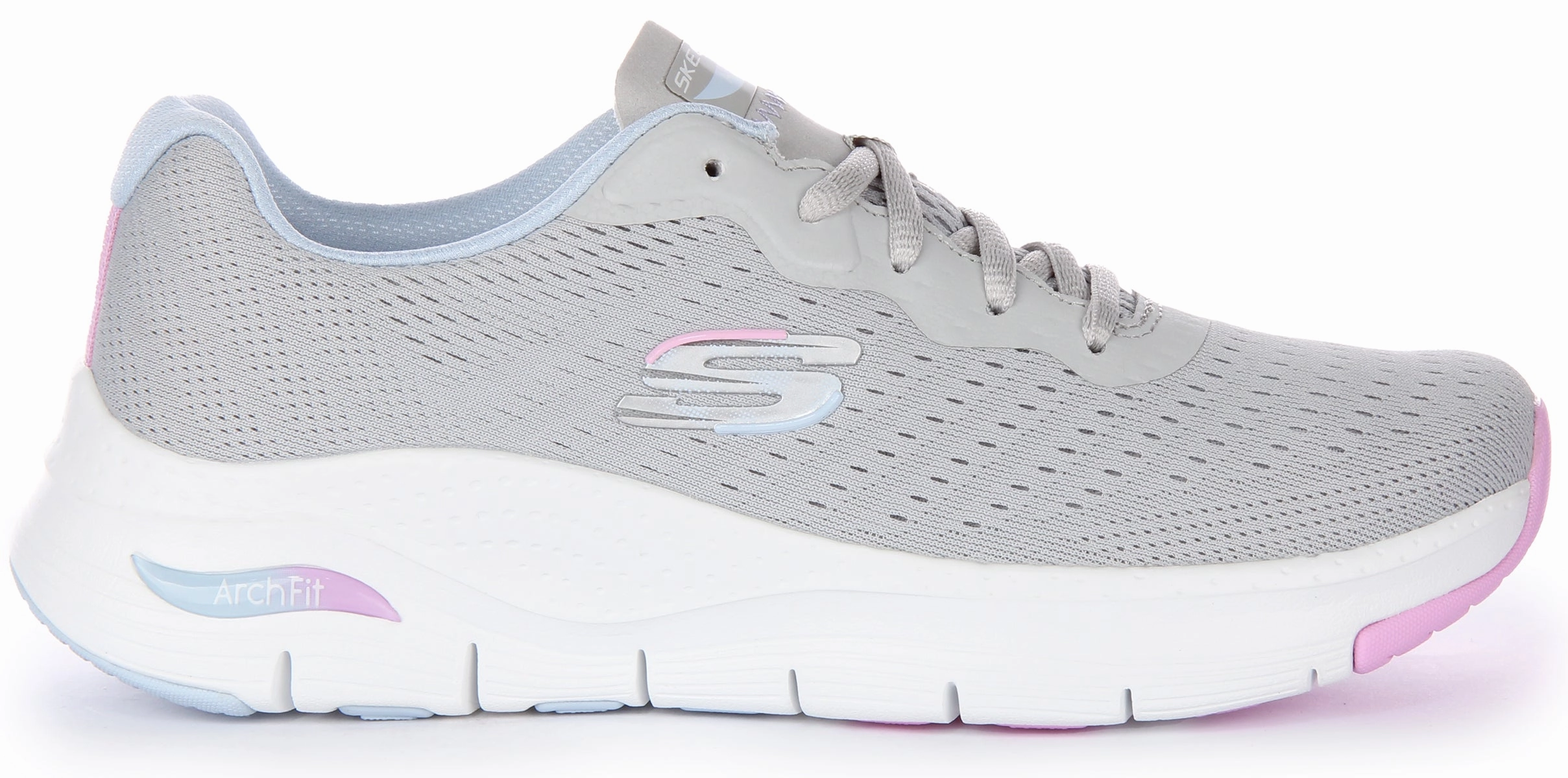 Skechers Arch Fit Infinity In Grey For Women Breathable Upper