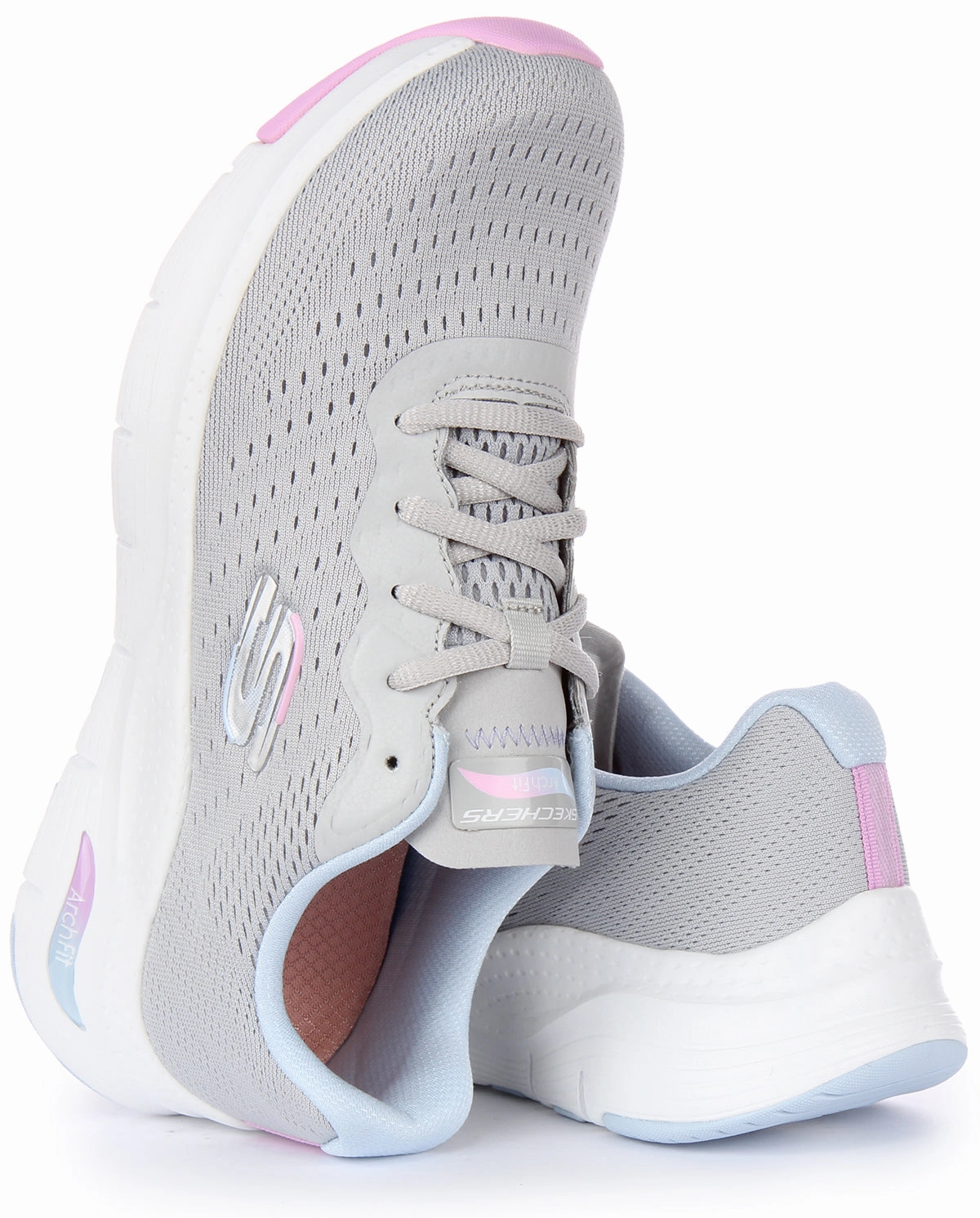 Skechers Arch Fit Infinity In Grey For Women Breathable Upper