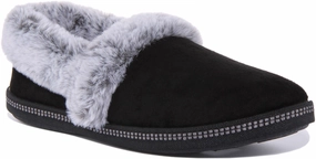 Skechers Cozy Campfire In Black For Women Active Slip Fit Quick Movement