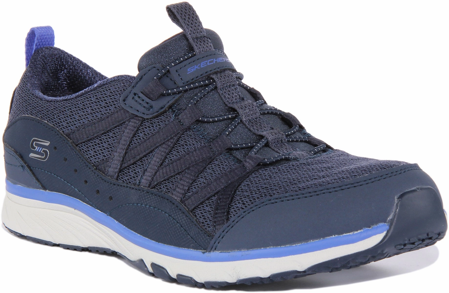Foot Comfort Step Walk Flex Skechers Gratis Sports In Navy For Women