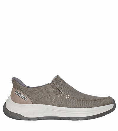 SKECHERS SLIP INS DECKLAN TAUPE Skechers