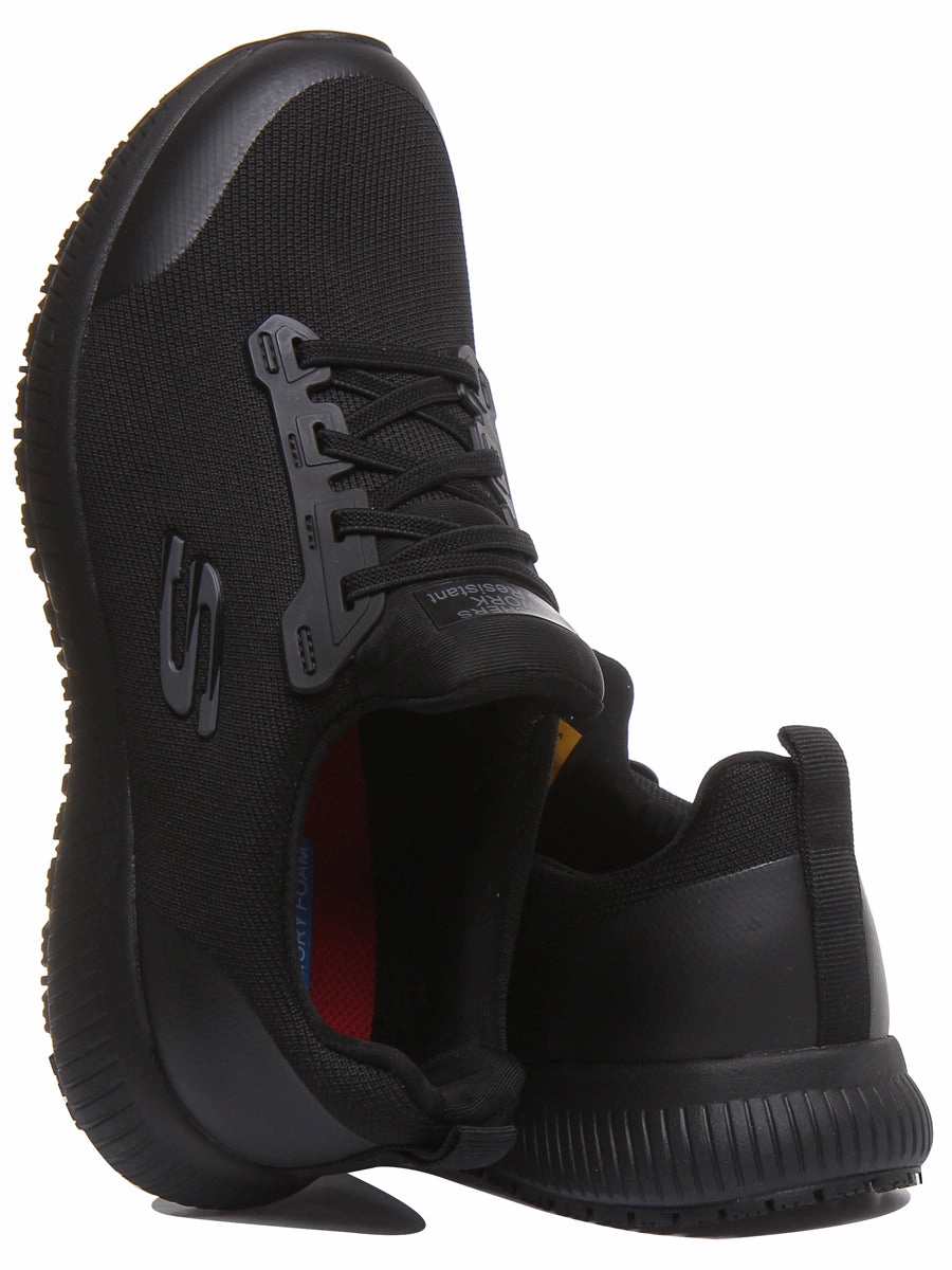 Skechers Squard SR In Black For Ladies Max Comfort