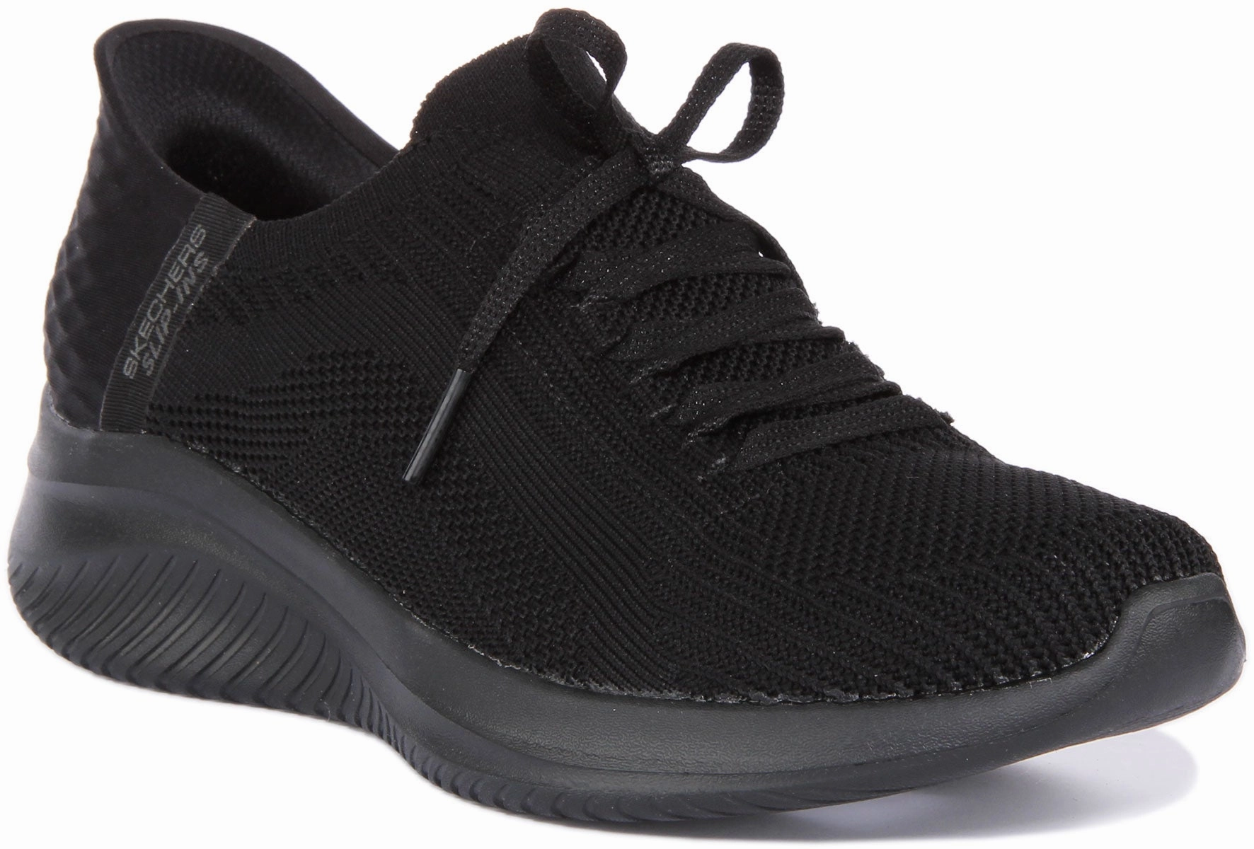 Muscle Build Supportive Fit Skechers Ultra Flex 3.0 In All Black For Women