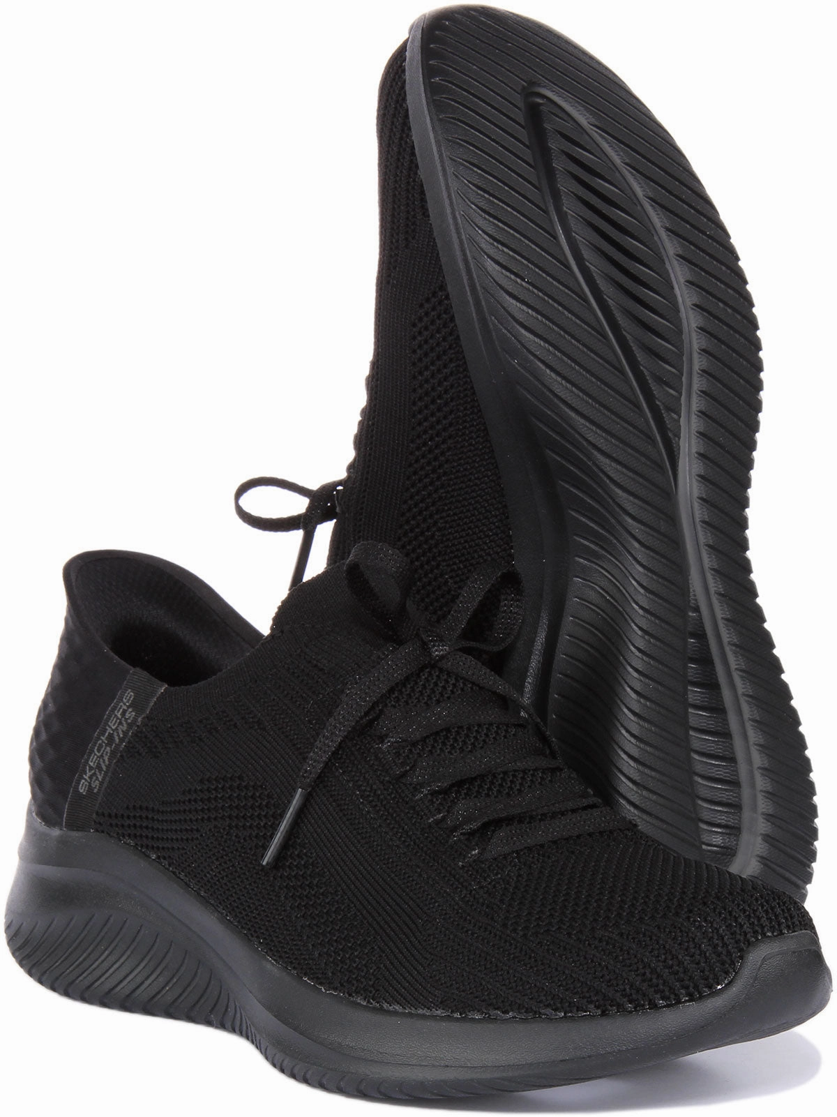 Skechers Ultra Flex 3.0 In All Black For Women Urban Smooth Fit