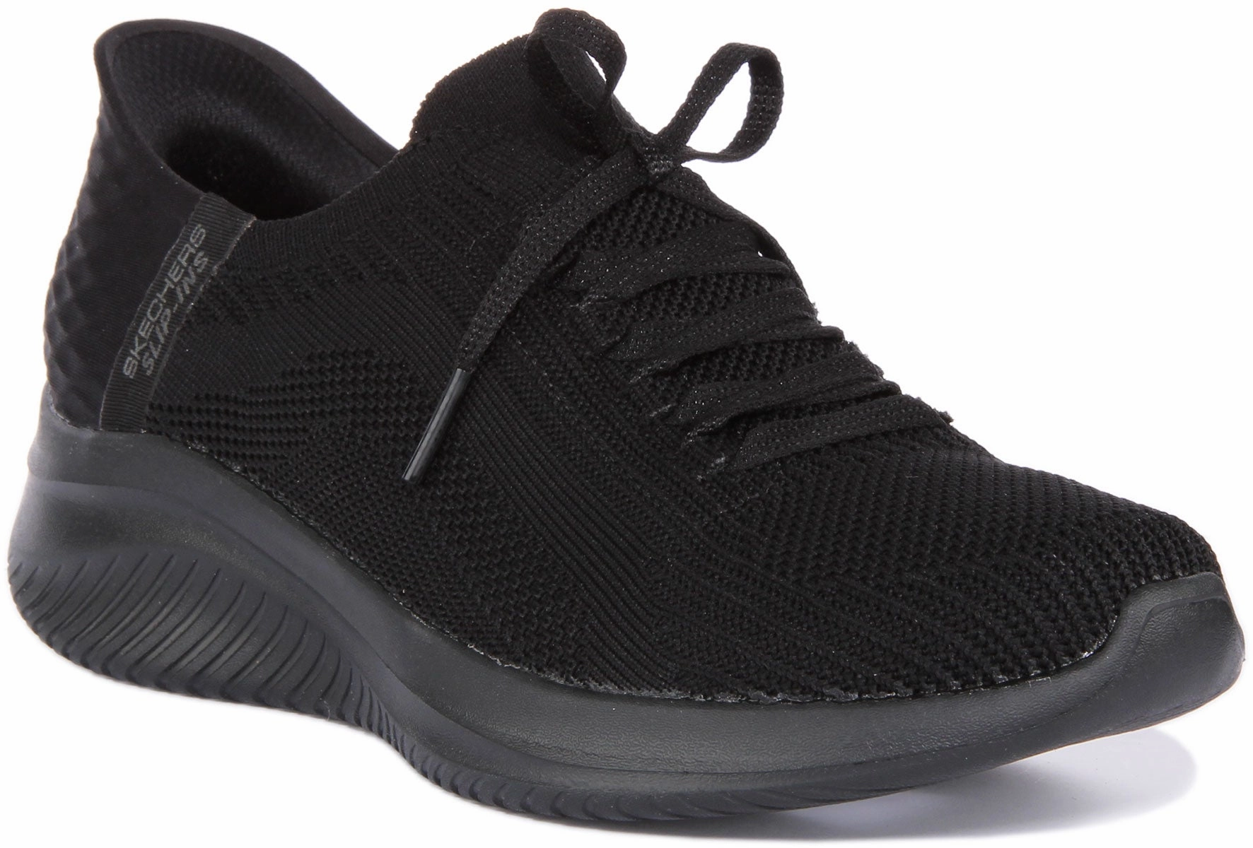 Slip Free Fit Skechers Ultra Flex 3.0 In All Black For Women