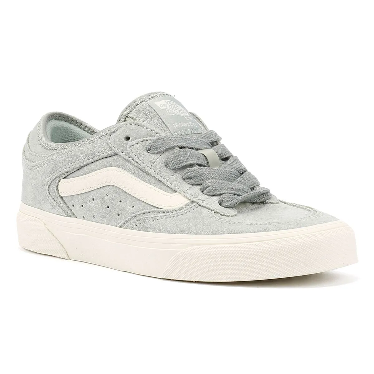 Sleek Finish Vans Rowley Classic Suede Women's Aqua Grey Trainers