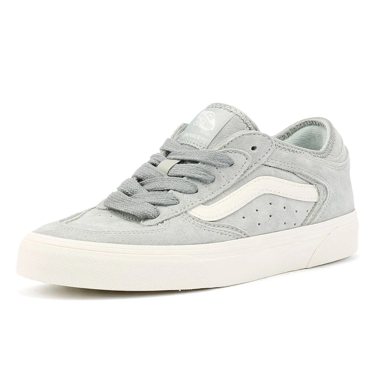 Sleek Finish Vans Rowley Classic Suede Women's Aqua Grey Trainers