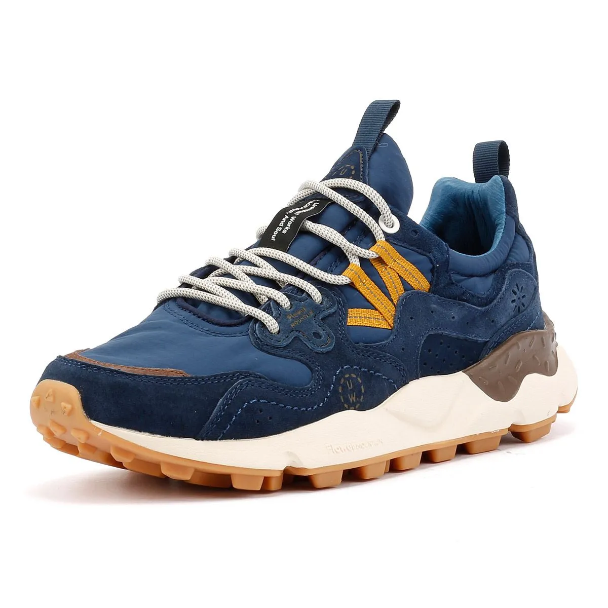 Sleek Profile Flower Mountain Yamano 3 Universal Works Blue Trainers