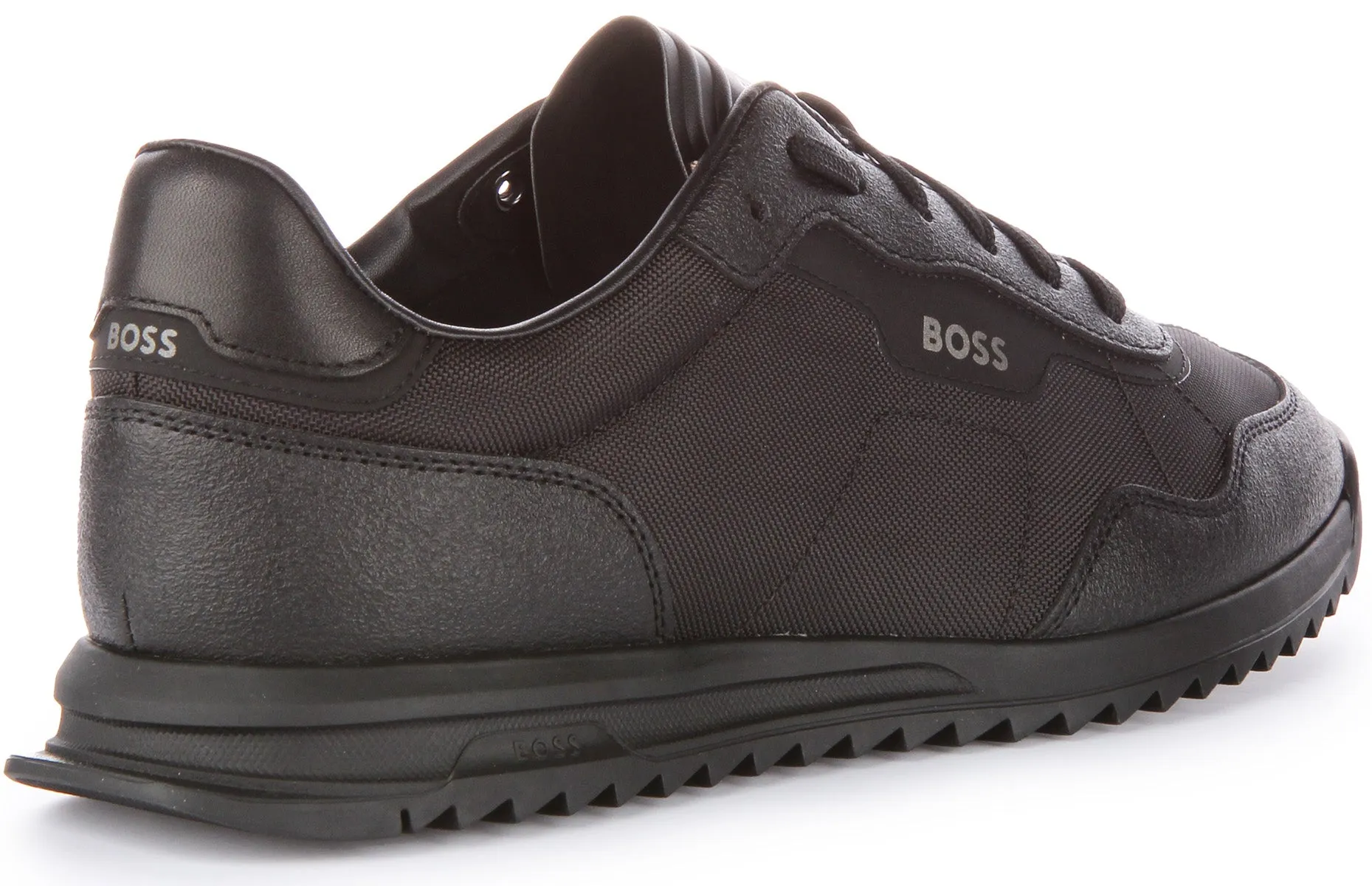 Sleek Shape Boss Zayn Low profile In All Black For Men