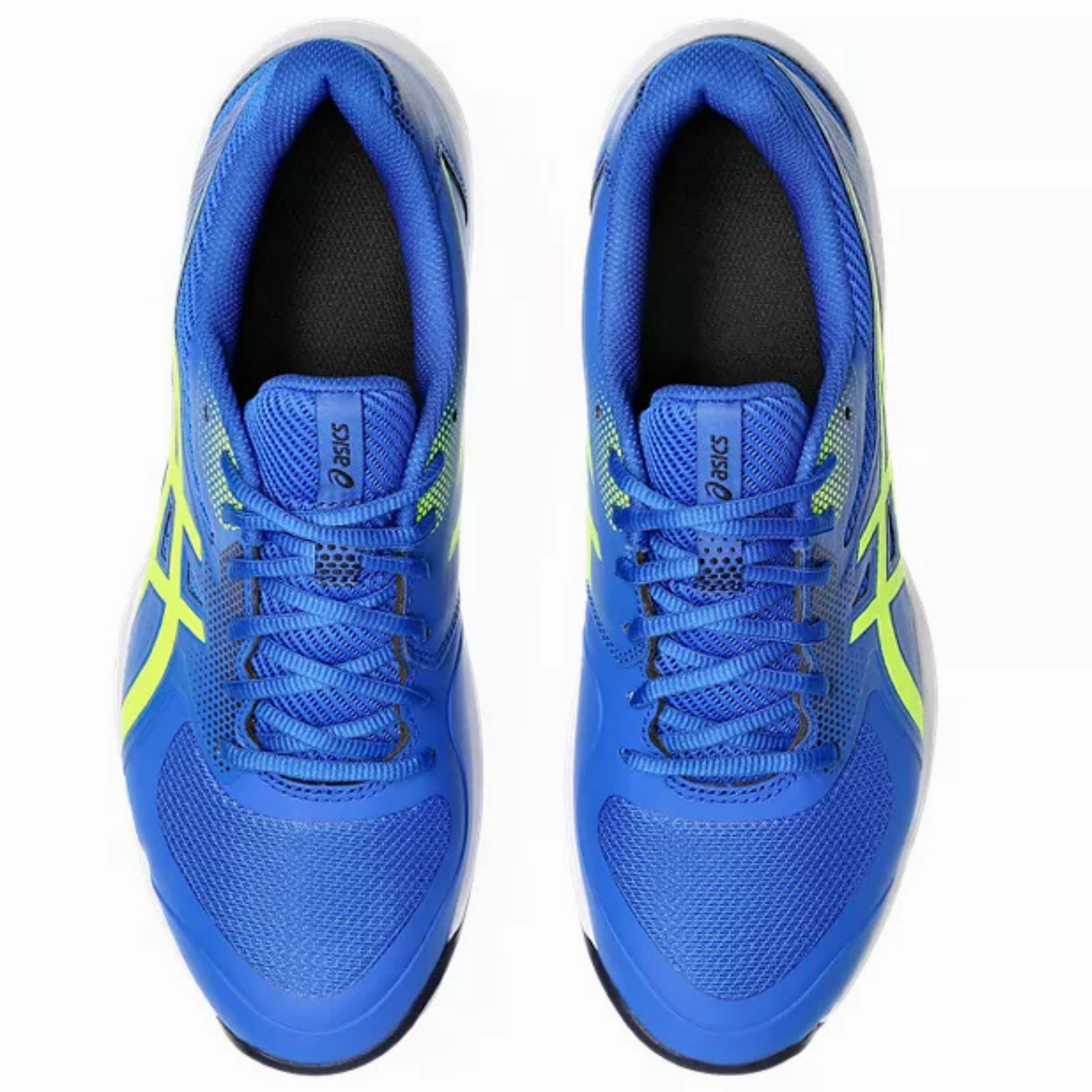 Sleek Modern Vibe Asics Game FF Pickleball Shoes - Illusion Blue / Safety Yellow