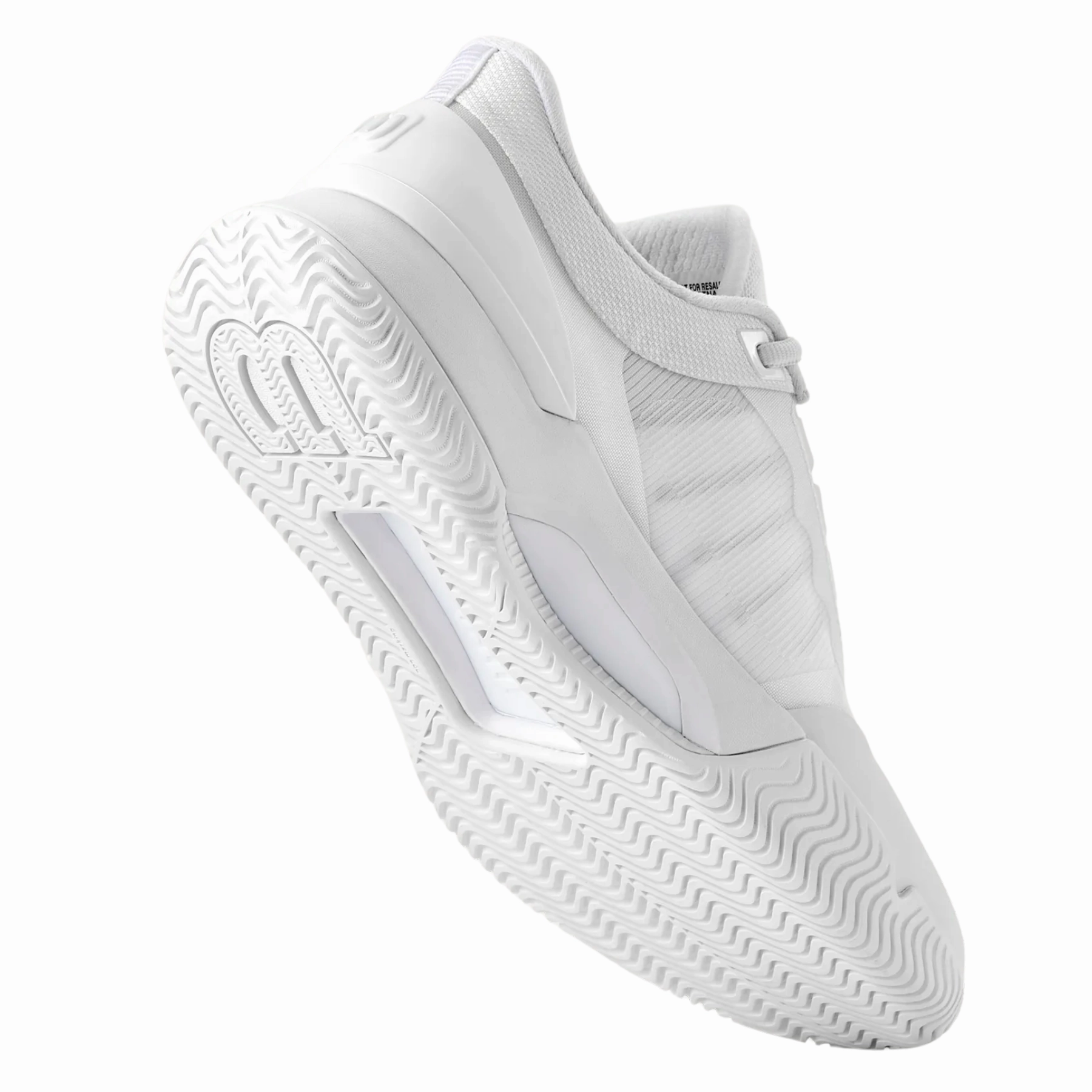Sleek Silhouette Design Wilson Intrigue Tour Womens Tennis Shoes - White/White/Silver