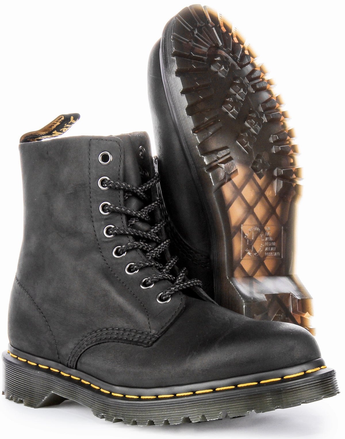 Slim Design Dr Martens 1460 Pascal Waxed In Black
