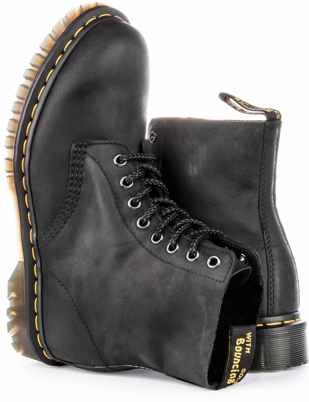 Slim Design Dr Martens 1460 Pascal Waxed In Black