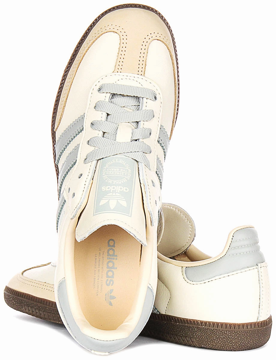 Slip Resistant Surface Design Adidas Samba OG In Cream for Women