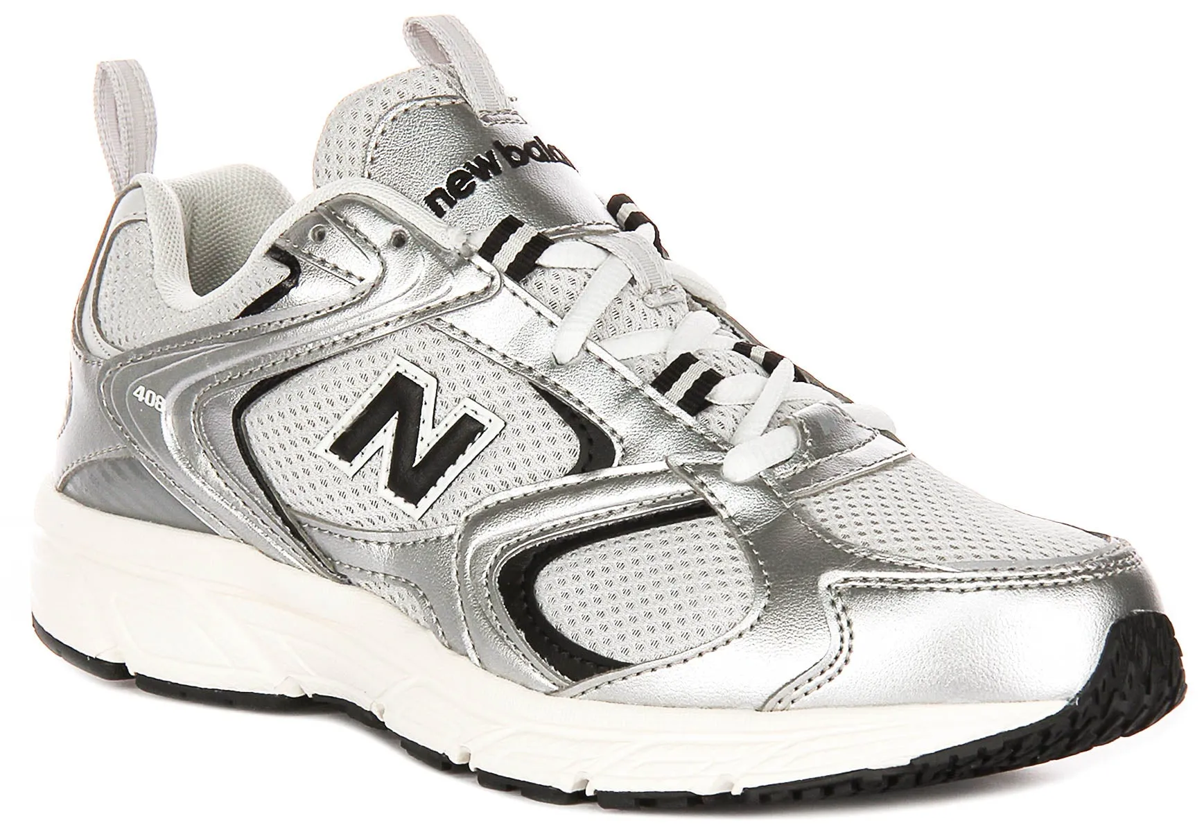 New Balance ML 408GG In Silver Sole plate supports clean takeoffs and fast deceleration Posture Focus